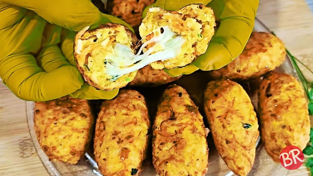 Bolinho de Arroz Surpresa Crocante por Fora, Cremoso por Dentro!