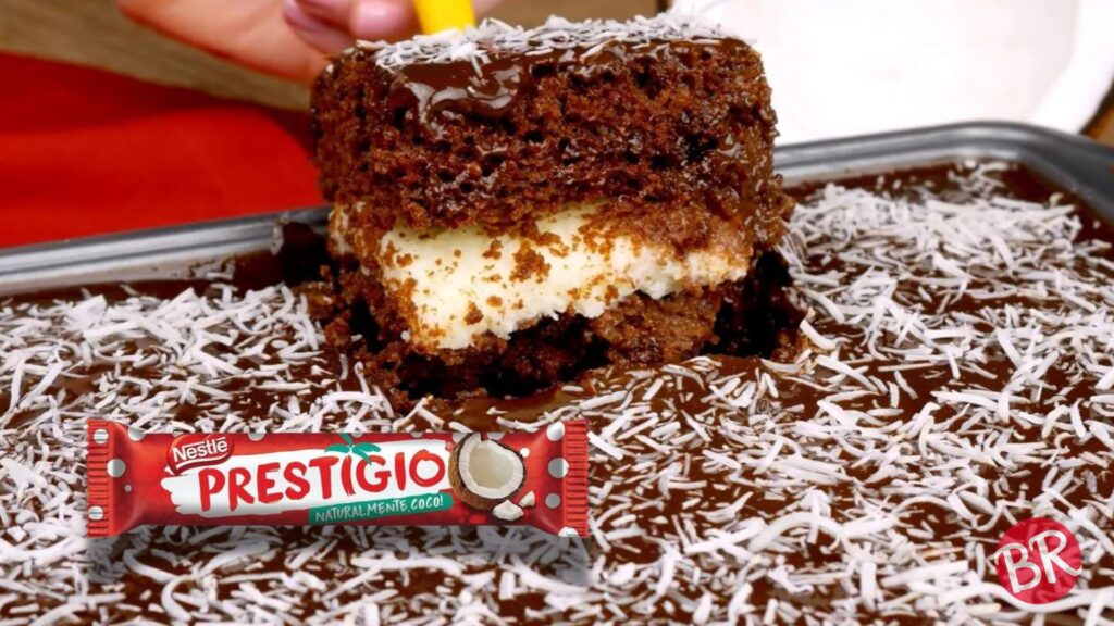 Bolo Gelado de Prestígio: O Doce Perfeito para Amantes de Coco e Chocolate!